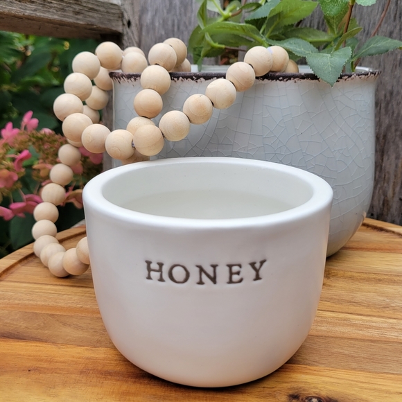 Hearth & Hand Other - Magnolia hearth & hand off white stoneware HONEY POT